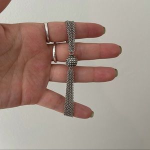 Multi-Strand Mesh One Station Clip Capture Bracelet